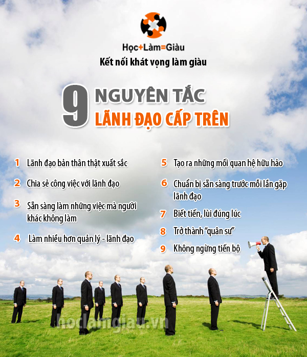 9 nguyên tắc giúp “Lãnh đạo” cả cấp trên