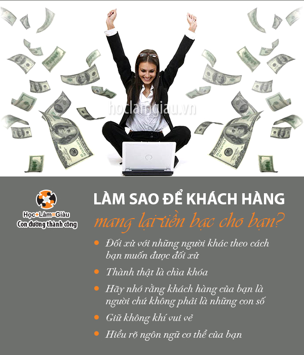 Làm sao để khách hàng mang lại tiền bạc cho bạn?