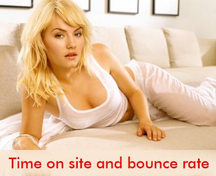 Time on site – bounce rate và sự liên tưởng tới tình dục