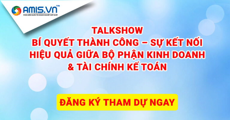 Thư mời hội thảo Bí quyết thành công – sự kết nối hiệu quả giữa bộ phận kinh doanh & tài chính kế toán