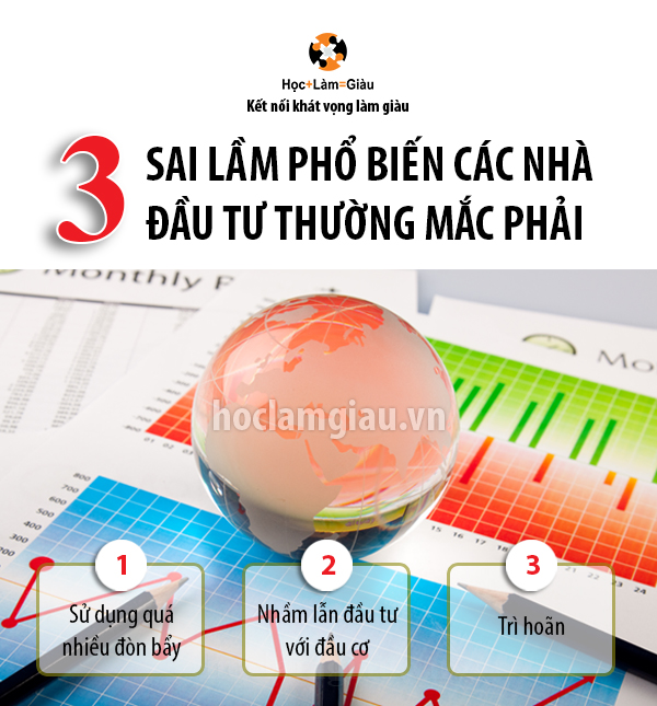 3 sai lầm phổ biến các nhà đầu tư mới thường mắc phải