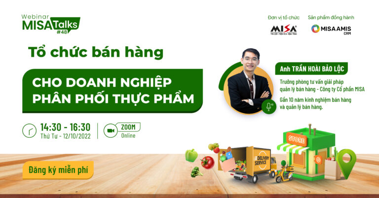 Tổ chức bán hàng cho doanh nghiệp phân phối thực phẩm