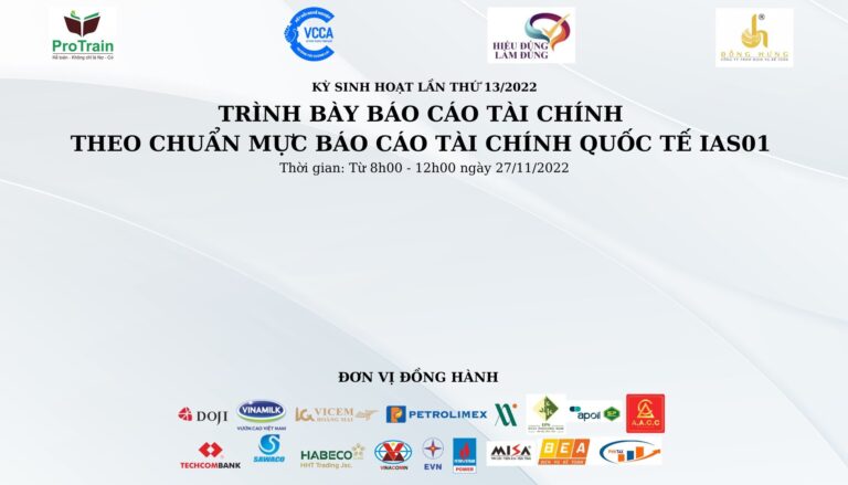 Câu lạc bộ Kế toán trưởng toàn quốc (VCCA) tổ chức kỳ sinh hoạt lần thứ 13 – năm 2022