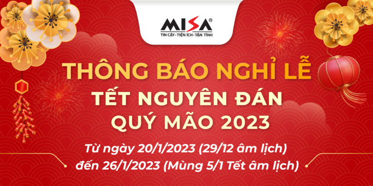 MISA thông báo lịch nghỉ Tết Nguyên Đán Quý Mão 2023 và thông tin liên hệ khi cần hỗ trợ