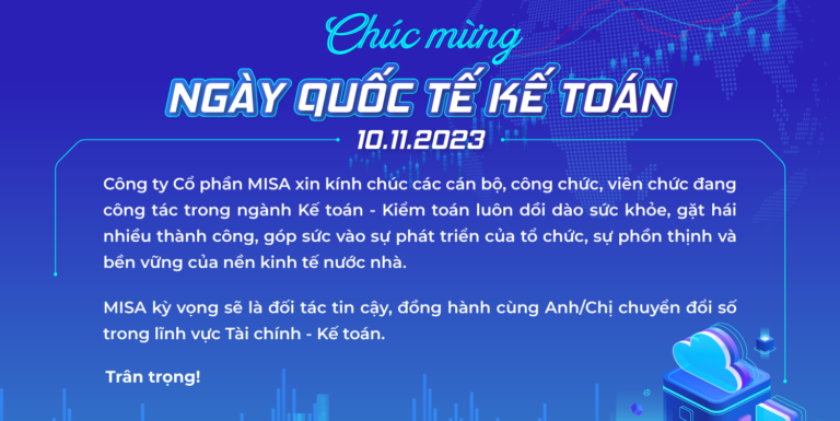 Chúc mừng ngày Quốc tế Kế toán 10.11.2023