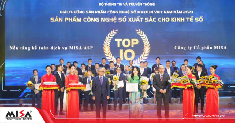 MISA ASP là nền tảng Make in Vietnam xuất sắc hạng mục Kinh tế số